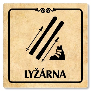 Lyžárna, 148x148mm, pergamen, Texas
